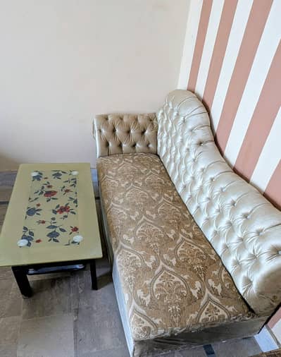sofa with table