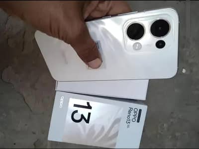 OPPO Reno 13 5G 12/256 6 month warranty box all accessories Rate final