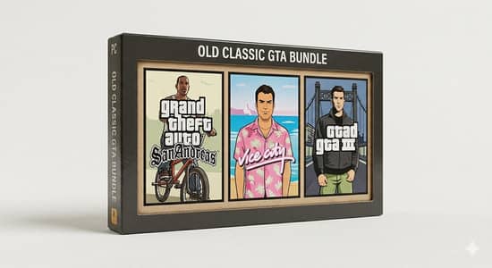 today's weekly deal get three classic GTA games for only rupees 200