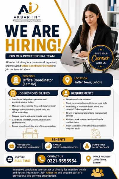 Office Coordinator (FEMALE)