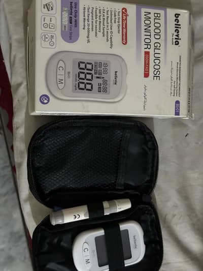 Blood sugar test machina (blood glucose monitor) with 30+ strips