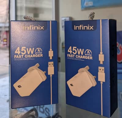 Infinix 45W Fast Charger with Cable | Box Pack