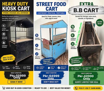 Carts for Sale | Food Cart | Kiosk Cart | Storage Cart