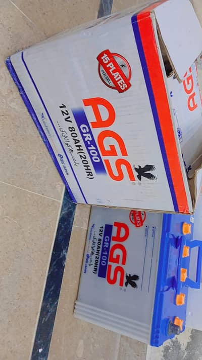 AGS 100 battery urgent sale 15 plate