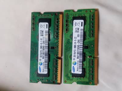 2×2 gb ddr3 Laptop RAM