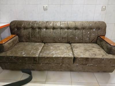 seven seater sofa brown colour
