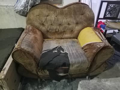single + 3 seater sofa set for sale