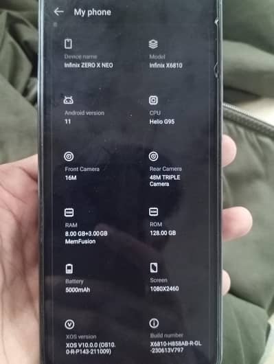 Infinix Zero X Neo      exchange possible