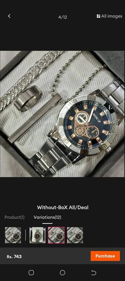 Silver watch