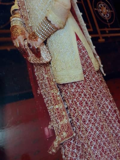 Nomi Ansari bridal Lehnga and shirt