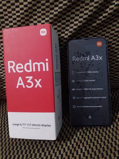 Realme Ax3 with box and cable
