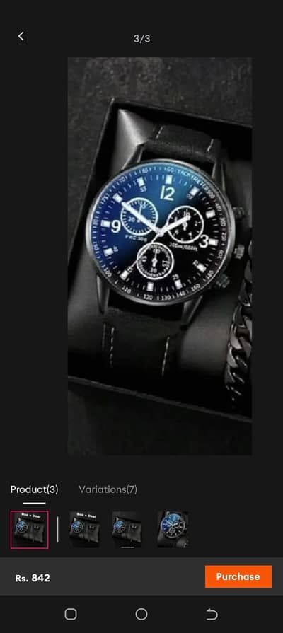 Black thunder watch
