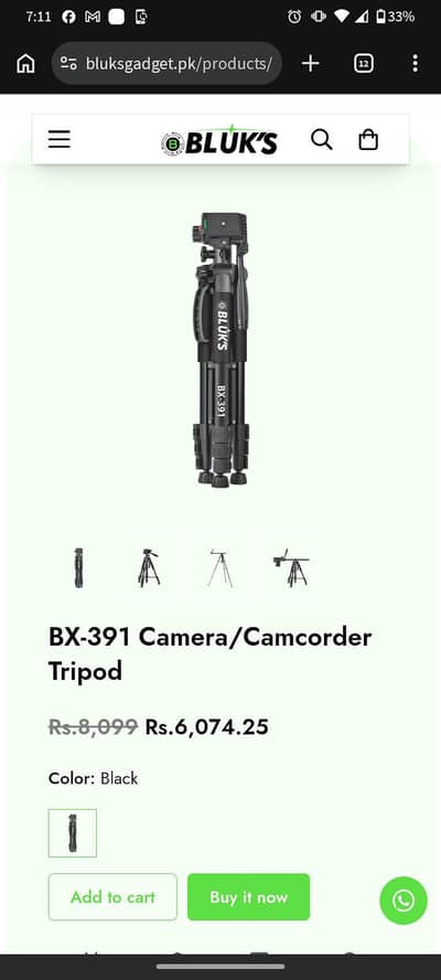 BX-391 Camera Tripod & With Mobile Tripod