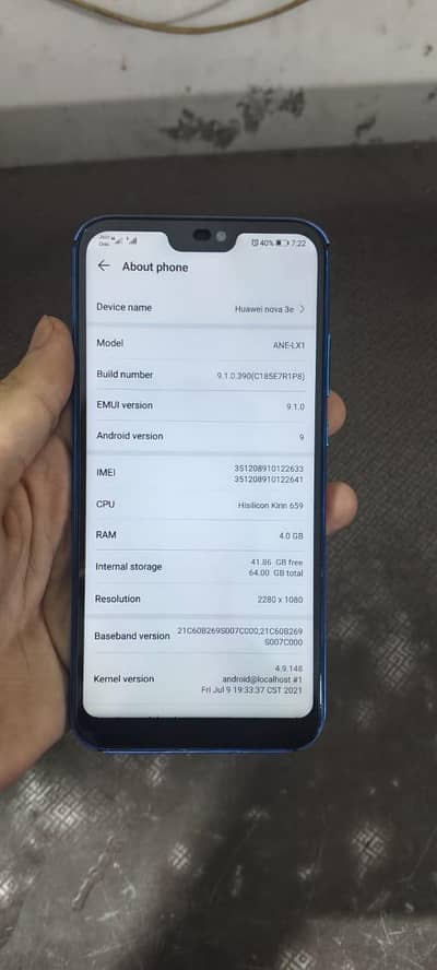 Huawei Nova 3e for Sale