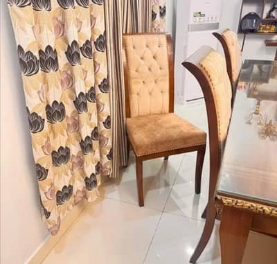 Dining table with Eight chairs