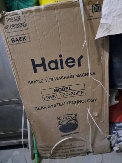 new washing machine 12kg unused