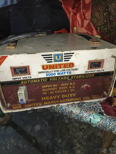 stabilizer 1.5 ton 5000 watt united company