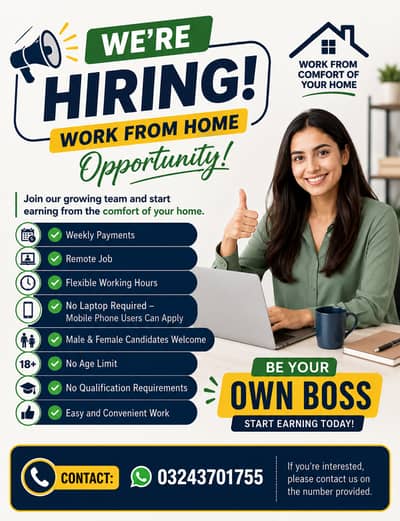 Full Time Job /Part Time Job /Home Base Job /Online Jobs /Home based