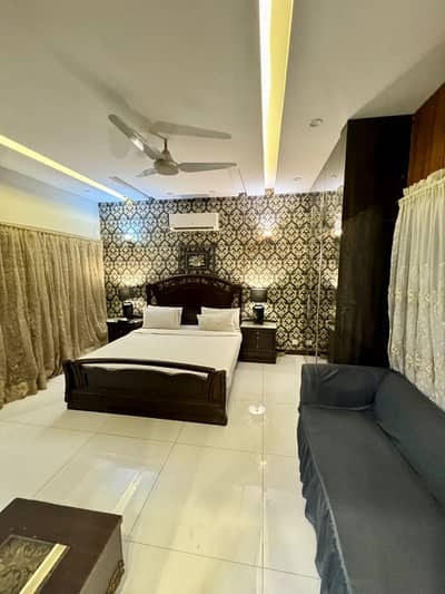 Furnished Room for rent in bankers avenue near to phase 5