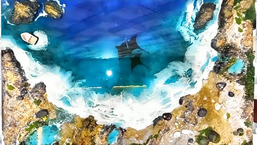 Painting | Resin Art Painting | Resin Ocean Art for Sale