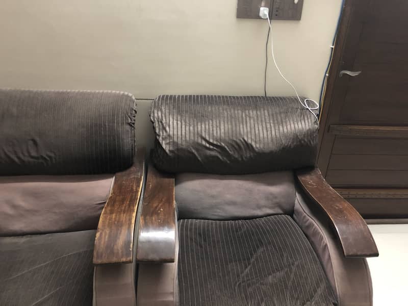 Brown sofa set 1