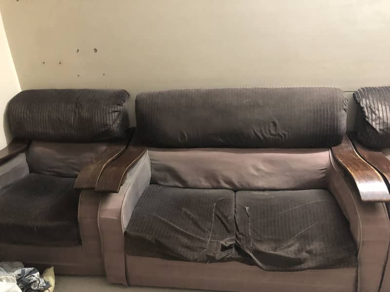 Brown sofa set 2