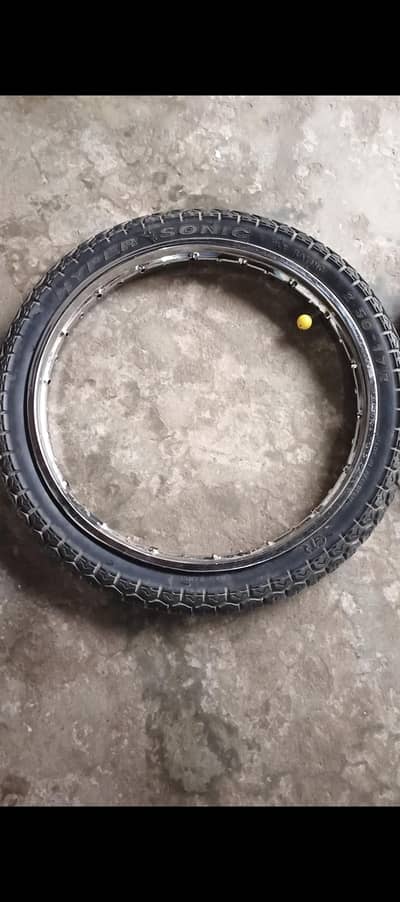 two back rim  tayer tube 70 bike used condition