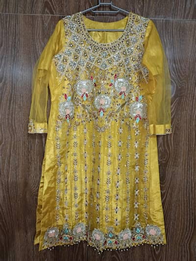 shirt net ki hai us pe km hwa sara with orgnza garara & net dupta also