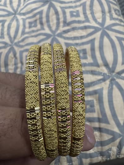 Gold bangles