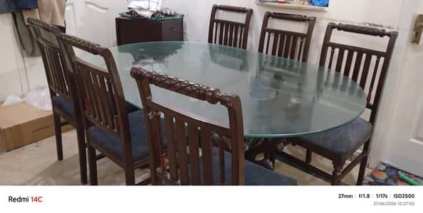 Dining table and chairs