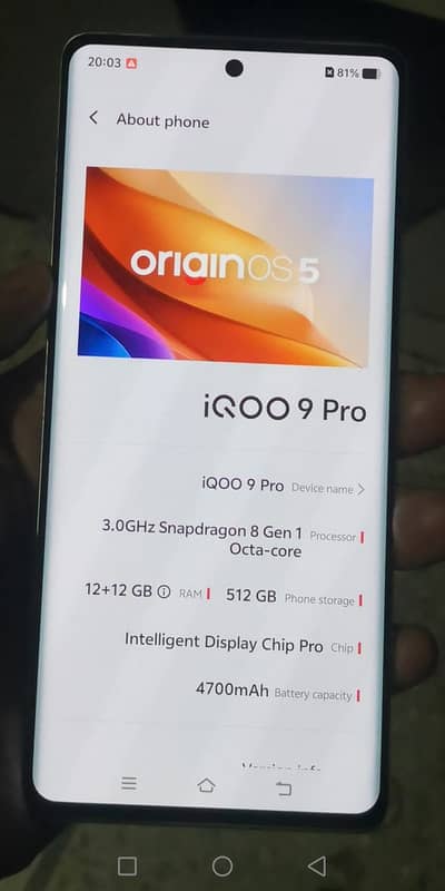 Vivo iQOO 9 Pro 5g 12/512