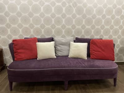 Velvet sofa set