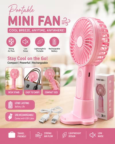 Mini Fans Available in All Sizes & Designs!