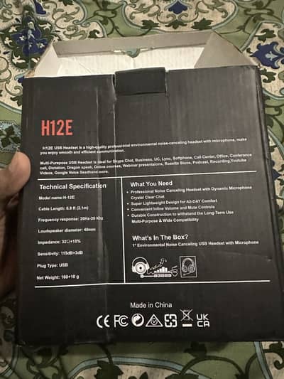 H12E Headphone best for call center and game