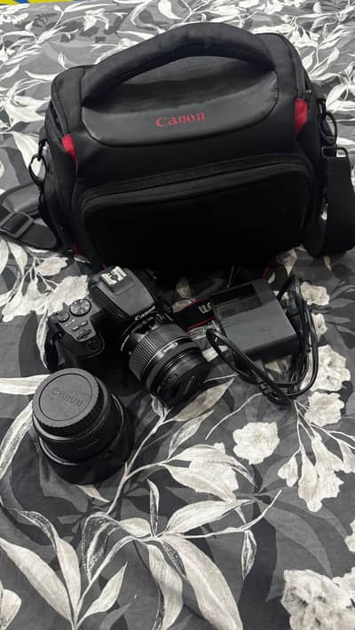 Canon EOS 200D Mark II with 18-55mm and 50mm 1.8f lense