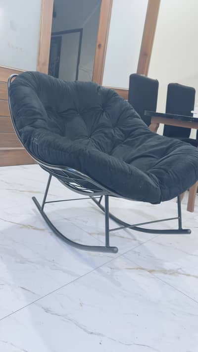 Modern Rocking Chair with Cushion