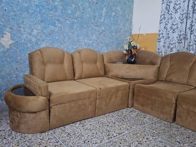 7 seater L shape sofa