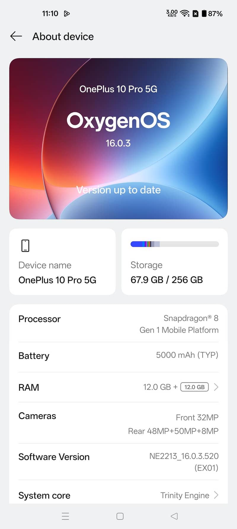 One Plus 10 Pro 6