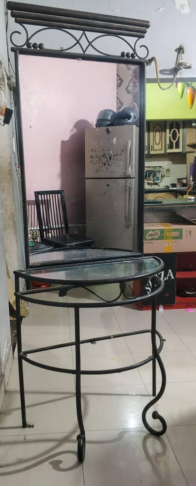 iron dressing table and sofa set urgent sale