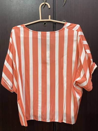 Outfitters Peach Striped Shirt | Brand New With Tag | Size M