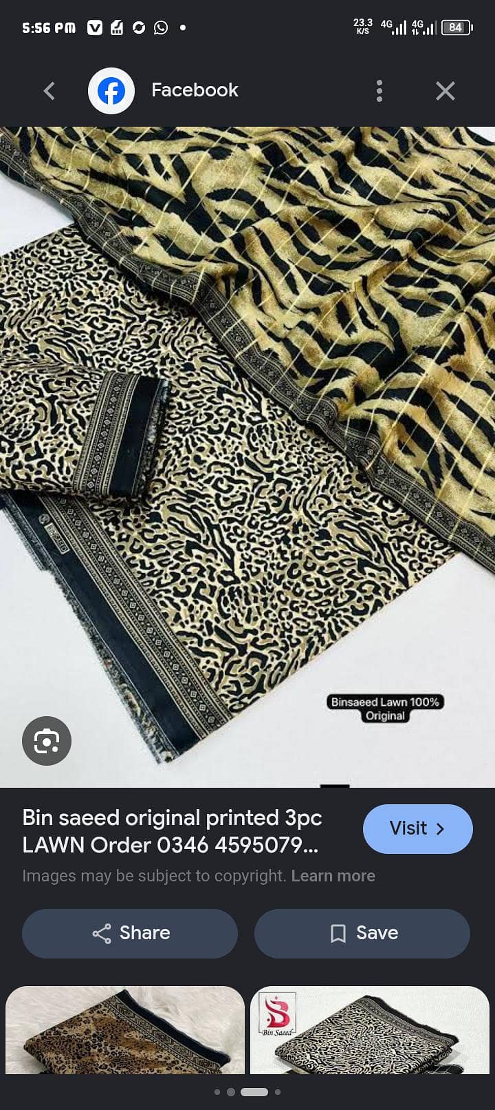 khadi binsaeed lawn dress 1