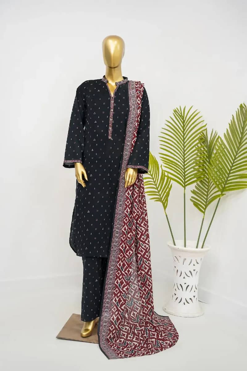 khadi binsaeed lawn dress 2