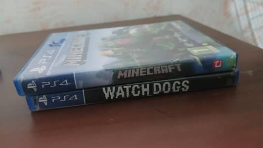 ps4 minecraft and watchdogs for sale