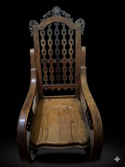 Vintage wooden rocking chair