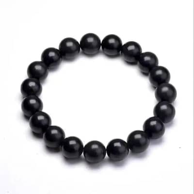 Black Pearl Beaded Bracelet for Women Men