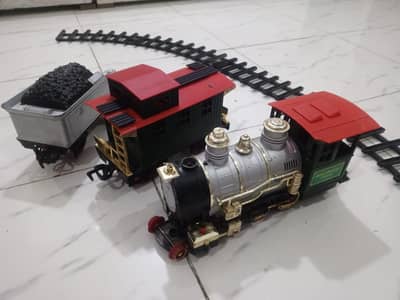 Premium Vintage Toy Train Set with Tracks (Rocky Mountain Express)