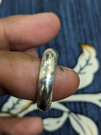 Silver Ring Chandi ka Challa Gemstone Ring Garnett