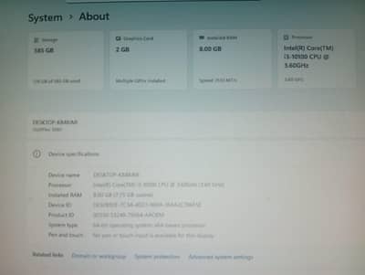 Price Fix & Final Gaming Computer (PC) DELL/HP/Lenovo Core i3(10-Gen)