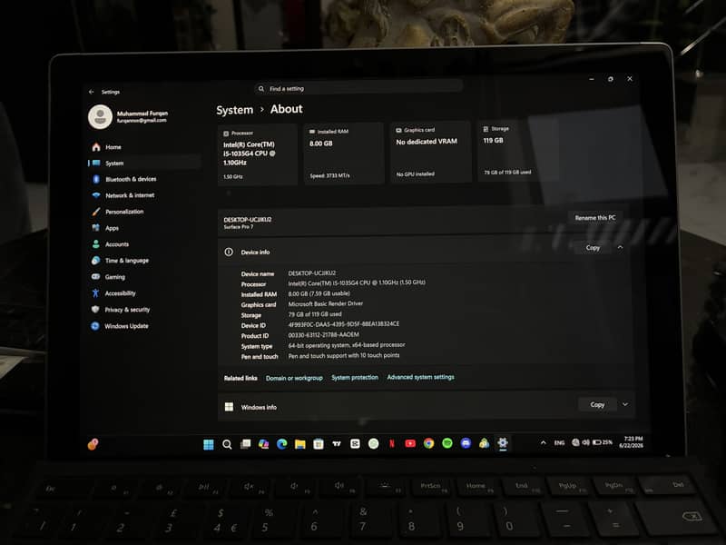 Microsoft Surface Pro 7 3