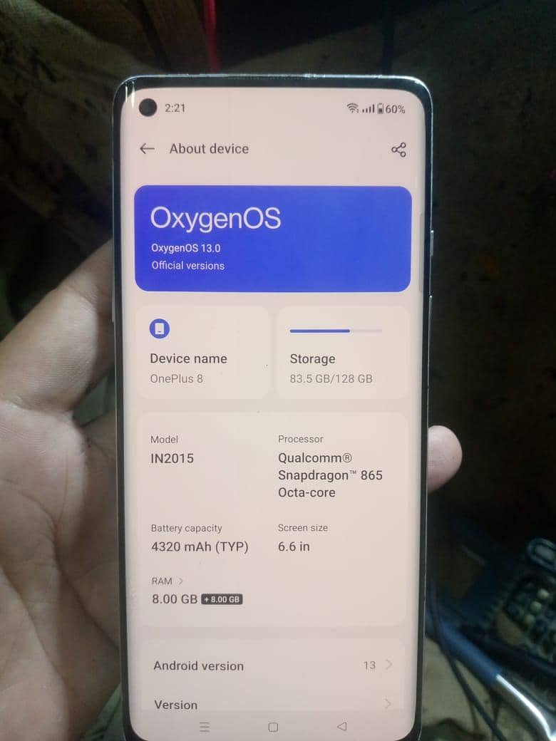 One Plus 8 5